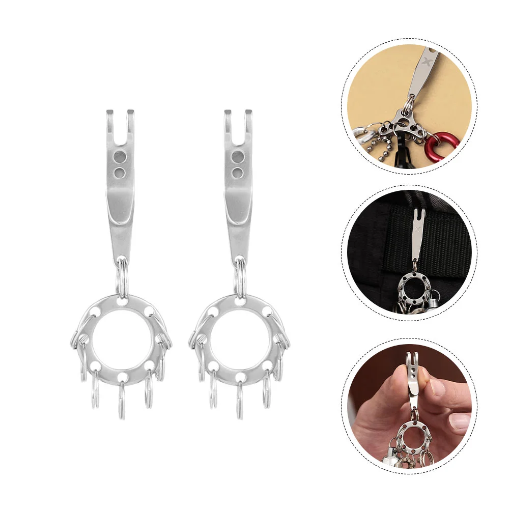 

Key Keychain Edc Clipsuspension Pendant Quickring Accessory Keyring Outdoor Carabiner Multi Titanium Pocket Chain Belt Buckle