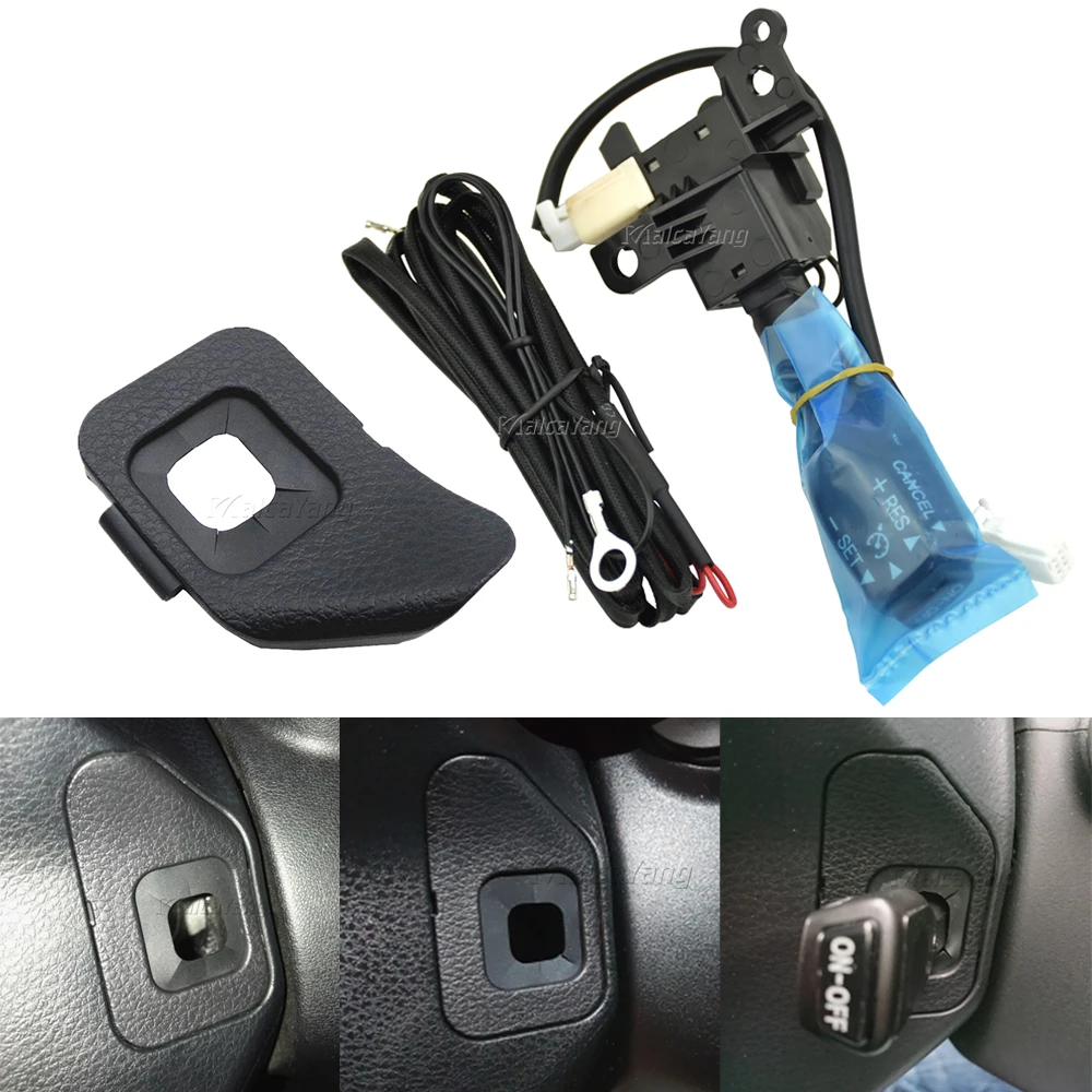 

Комплект переключателя круиз-контроля 84632-34011 для Toyota Corolla RAV4 2013-2015, чехол на рулевое колесо 45186-02310-C0 со светодиодной подсветкой