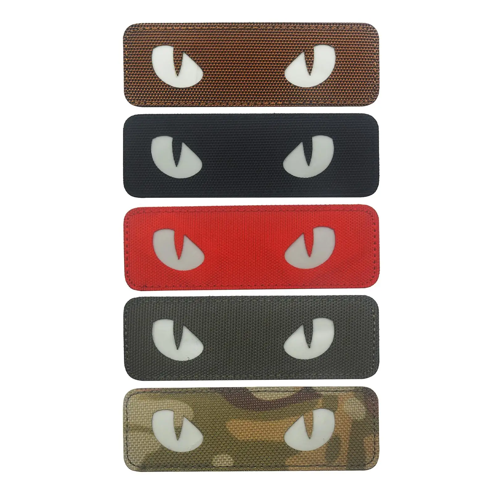 

Cat Eye Morale Patches Reflective Fasteners Armband Sew On Tags for Jackets