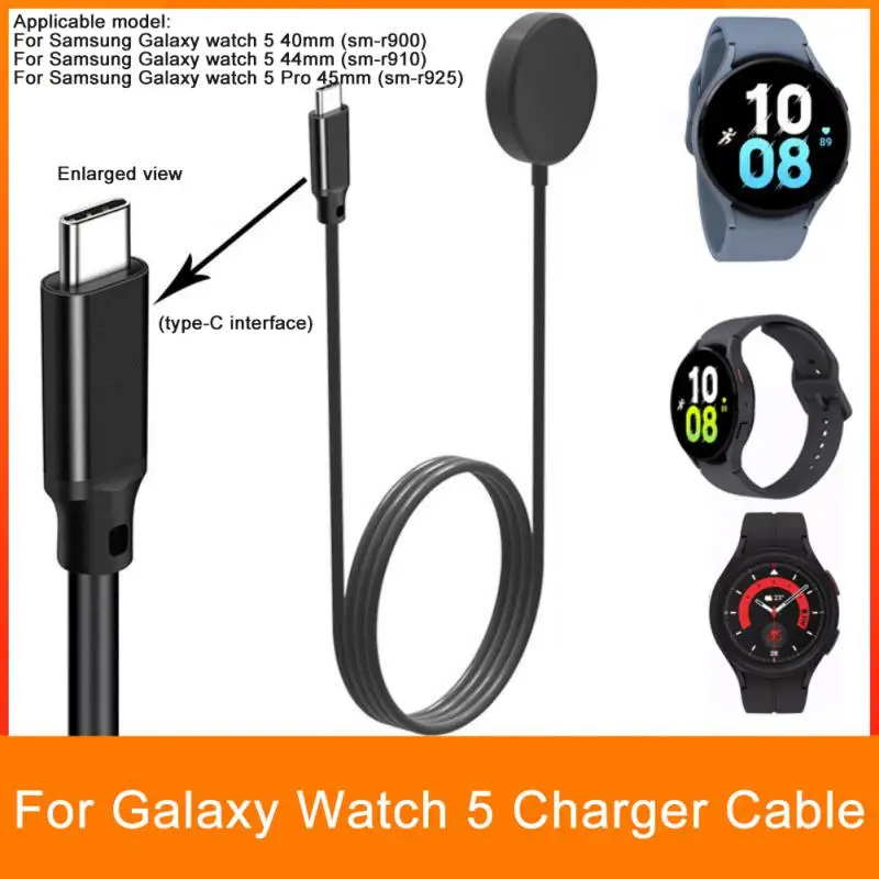 

For Samsung Galaxy Watch 5 Type-c Charger Cradle Fast Charging Cable Type C Charger Watch Charger 40mm 44mm Pro 45mm