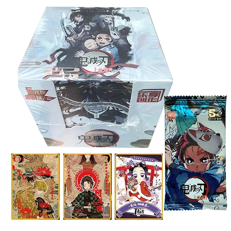 

Коллекция редких карт из японского аниме, рассекающий демонов, коробка для карт, игры Kimetsu No Yaiba, хобби, коллекционные открытки, сражение за детей, игрушки, подарки