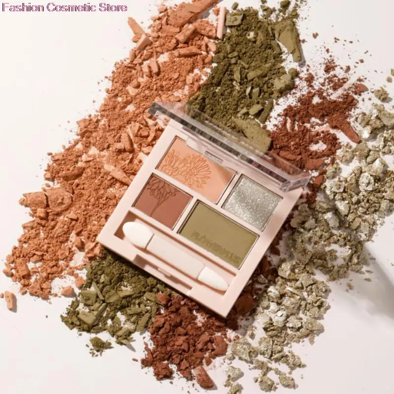 

Unny Club 4 Color Eyeshadow Palette Pearl Matte Glitter Waterproof Long Lasting Pigmented Brighten Eyes Beauty Makeup Powder