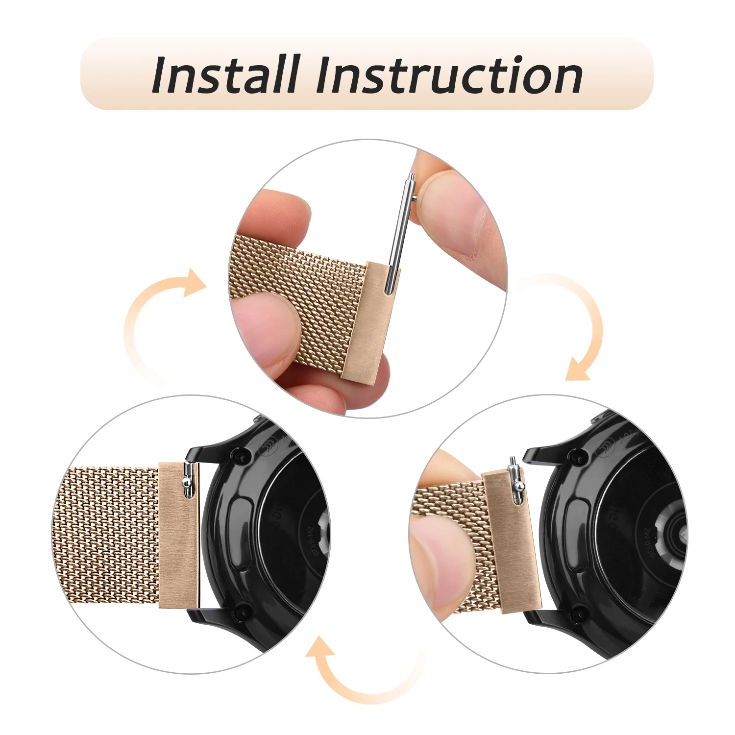 Milanese Strap For Amazfit GTS 4 3 2 Mini 2E Smart Watch Band Magnetic Loop Belts For Huami Amazfit Bip 3 Pro S U Lite Correa