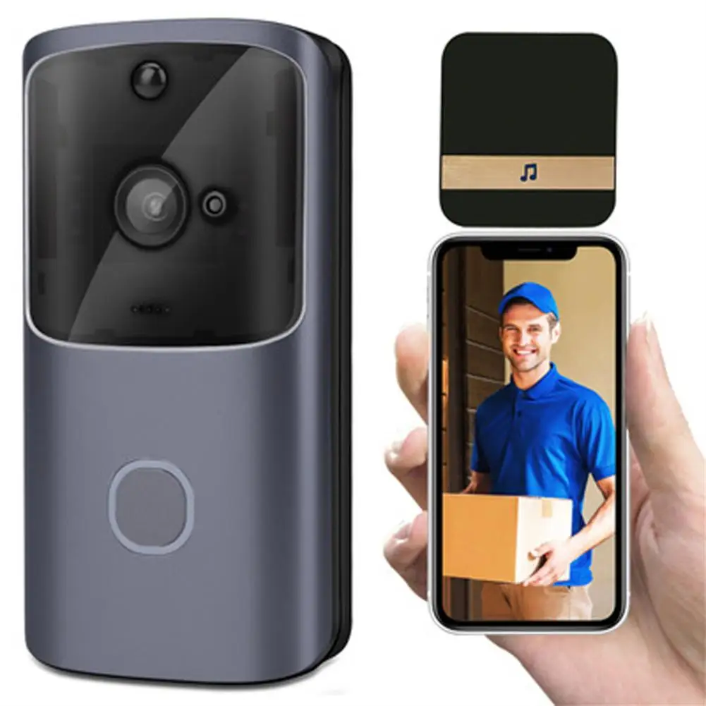Z5 Smart HD 720p 2.4G Wireless Wifi Video Doorbell Camera Visual Intercom Night Vision IP Doorbell Wireless Security Camera