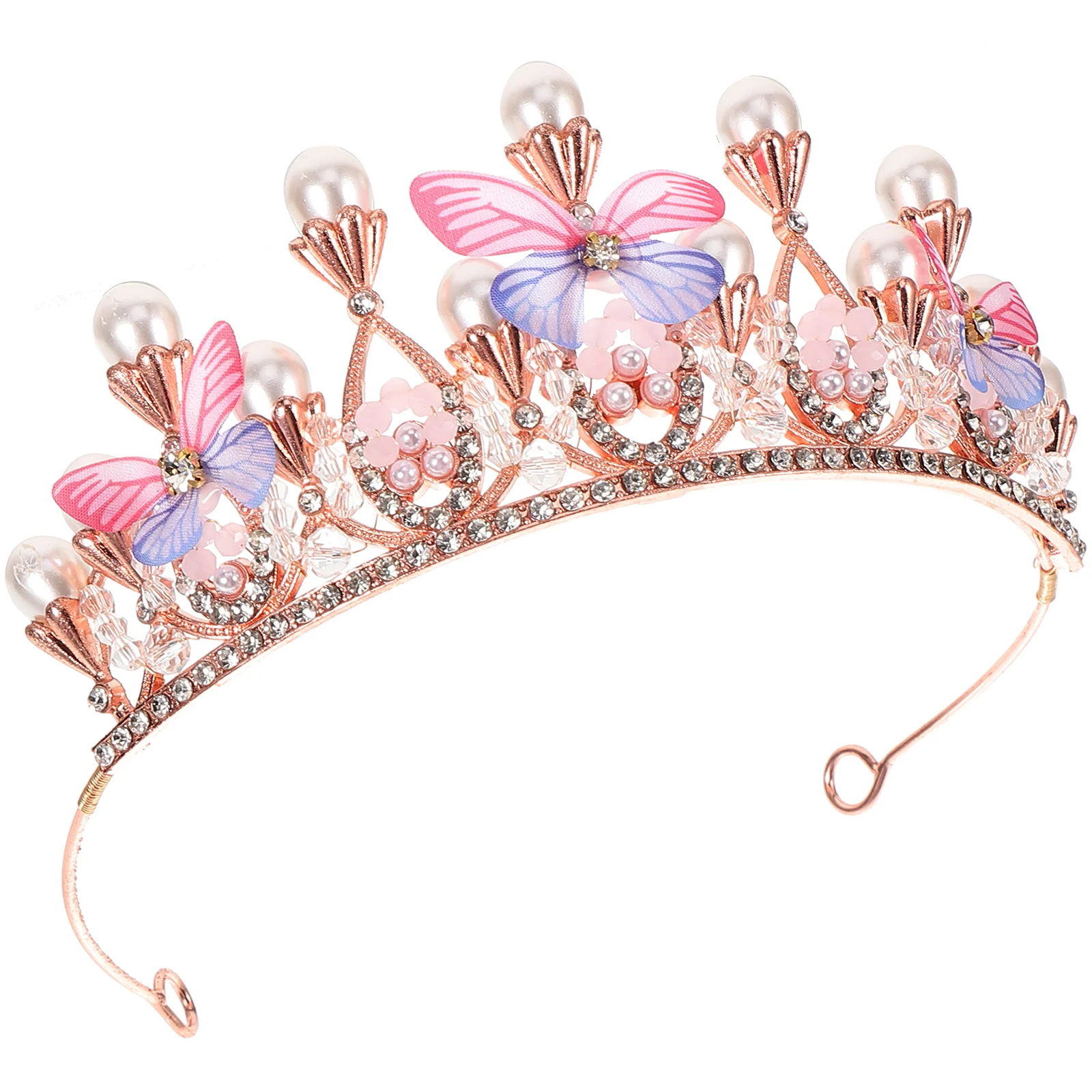 

Bow Tie Butterfly Crown Headband Miss Kids Hair Accessories Girls Headpiece Women Zinc Alloy