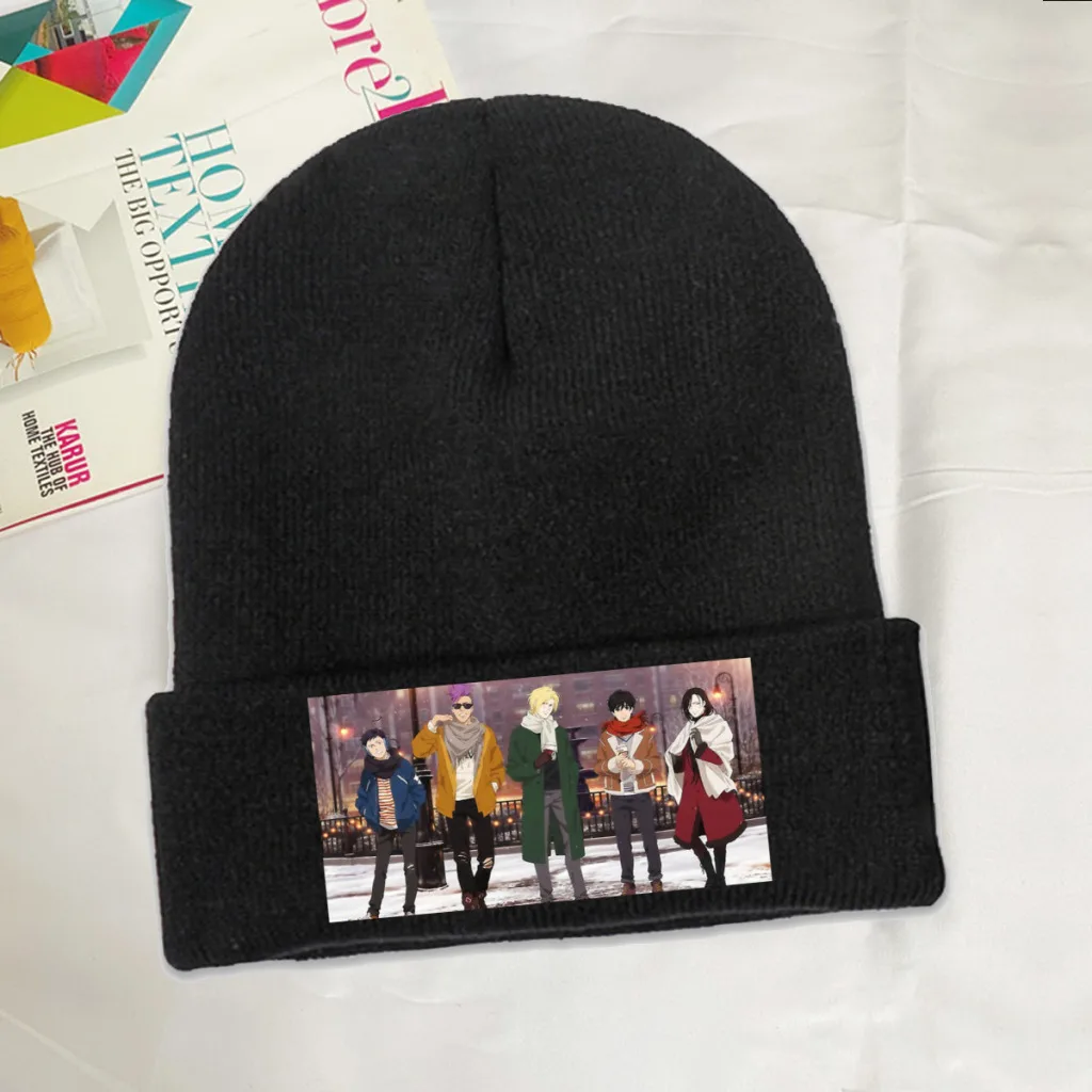 

New Banana Fish Knitting Beanie Caps Skullies Beanies Ski Caps Soft Bonnet Hats Winter Warm