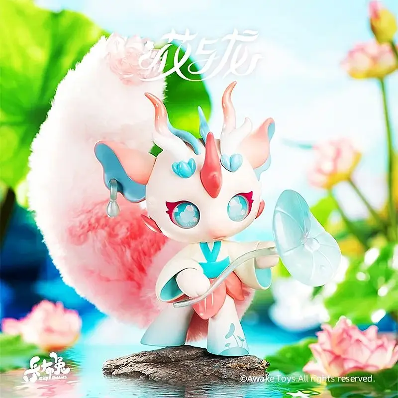 Оригинальная детская кукла из м/ф год Луна кролик Кабу цветы и дракон милая