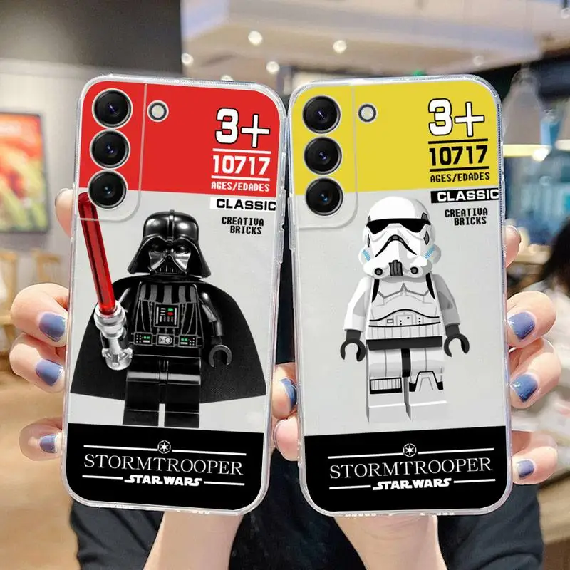 

Star Wars Stormtrooper Phone Case For Samsung Galaxy S22 S21 Ultra S20 S30 FE S8 S9 S10 5G Plus Lite Soft Transparent Cover