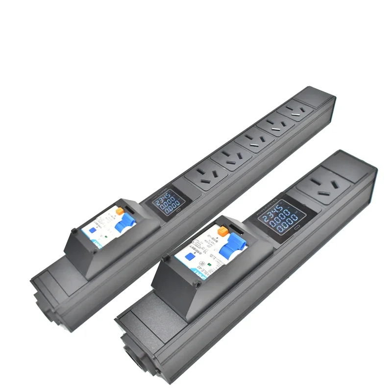 Фото Strider Rui PDU Удлинитель амперметра 20А Короткий переключатель 1-8AC NAC3FPX NAC3MPX Schuko Powerlink 3P авиационная розетка 16A AU №1