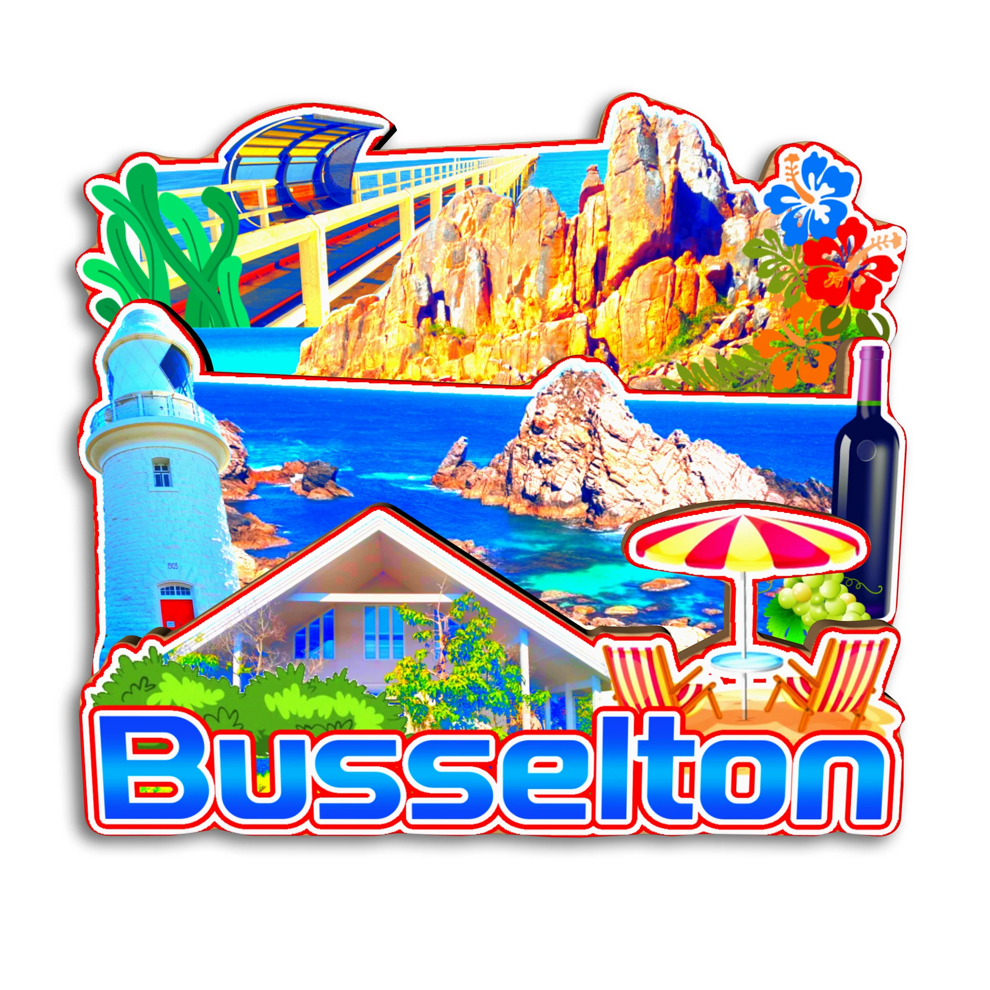 Фото Hahndorf Busselton Dubbo Coonabarabran Kalbarri Australia Магнит на холодильник Путешествия Сувенир Подарок Handmarde №4