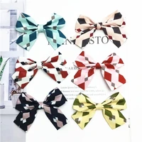 16pcslot 75 5cm print flower bowknot padded appliqued for diy handmade kawaii children hair clip accessories hat shoes