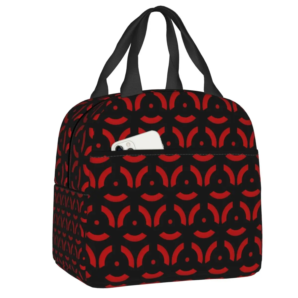

Hokage Ninja Sharingan Eye Izuna Insulated Lunch Bags for Women Resuable Cooler Thermal Bento Box School
