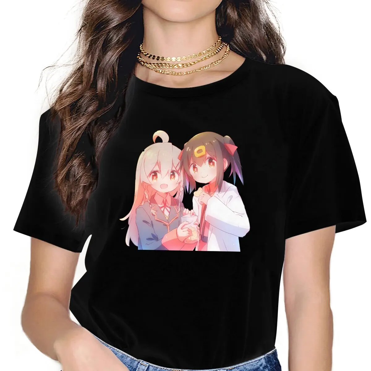 

Anime Onimai I'm Now Your Sister Cute Oyama Mahiro Tshirt Graphic Women Tops Vintage Goth Fibre Harajuku Polyester T Shirt