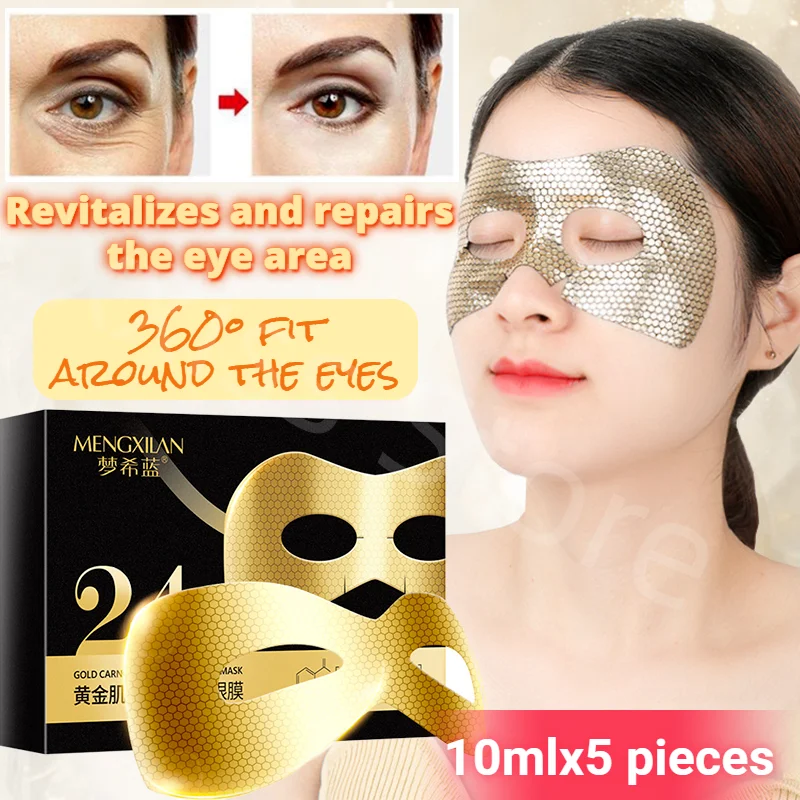 

Gold Carnosine Honeycomb Anti-grain Eye Mask Gold Leaf Essence Dilutes Fine Lines, Dark Circles and Bags Under The Eyes