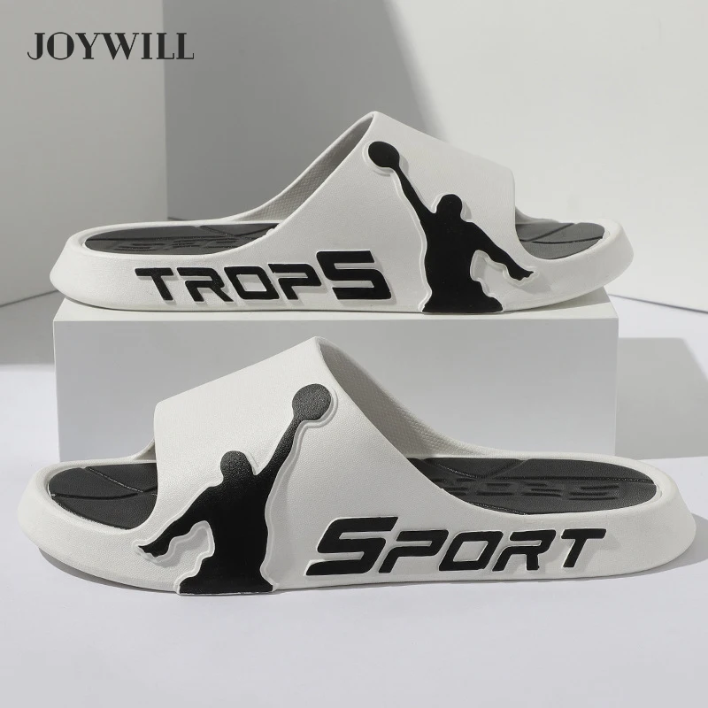 

Летние мужские тапочки JOYWILL 2022, пляжные шлепанцы, Мужские Мягкие Шлепанцы для дома и ванной, Домашняя мужская обувь, Нескользящие