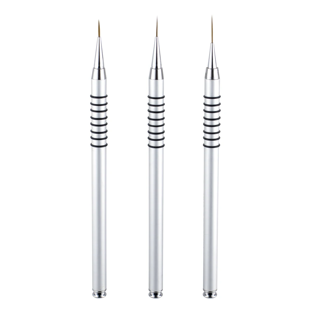 

3pcs Nail Art Liners Striping Brushes Fine Line Drawing Detail Painting Blending Ultra Thin Brush Manicure Tools