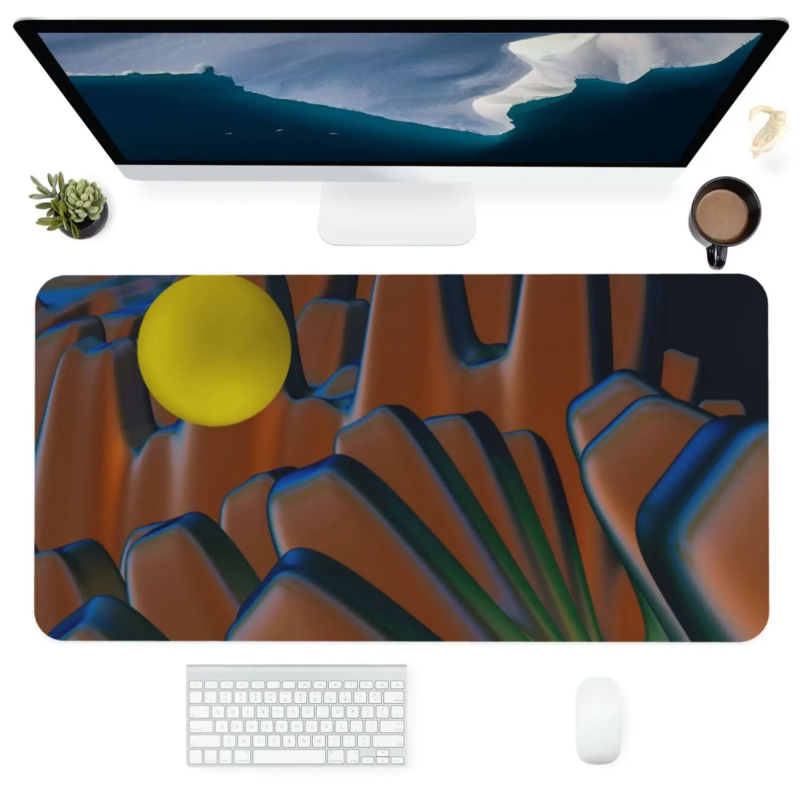 

Персонализированный нескользящий утолщенный игровой коврик для мыши большая клавиатура для компьютера офиса водонепроницаемый коврик дл...