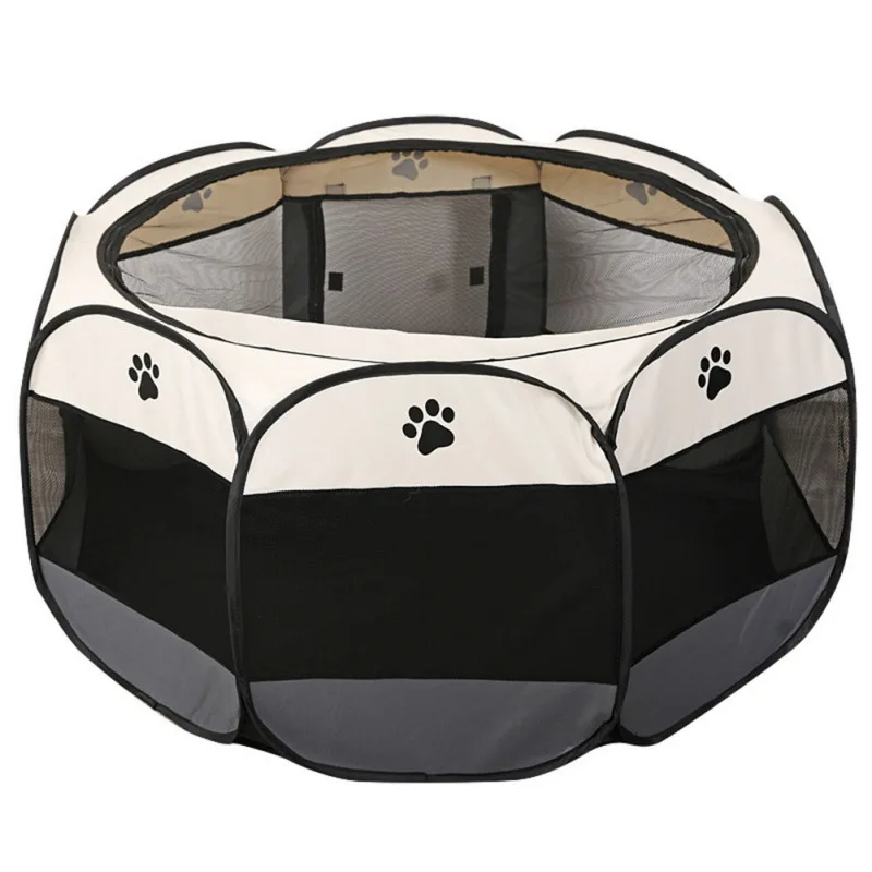 

Portable Pet Cage Folding Pet Tent Outdoor Dog House Octagon Cage For Cat Indoor Playpen Puppy Cats Kennel Room Pet Supplies