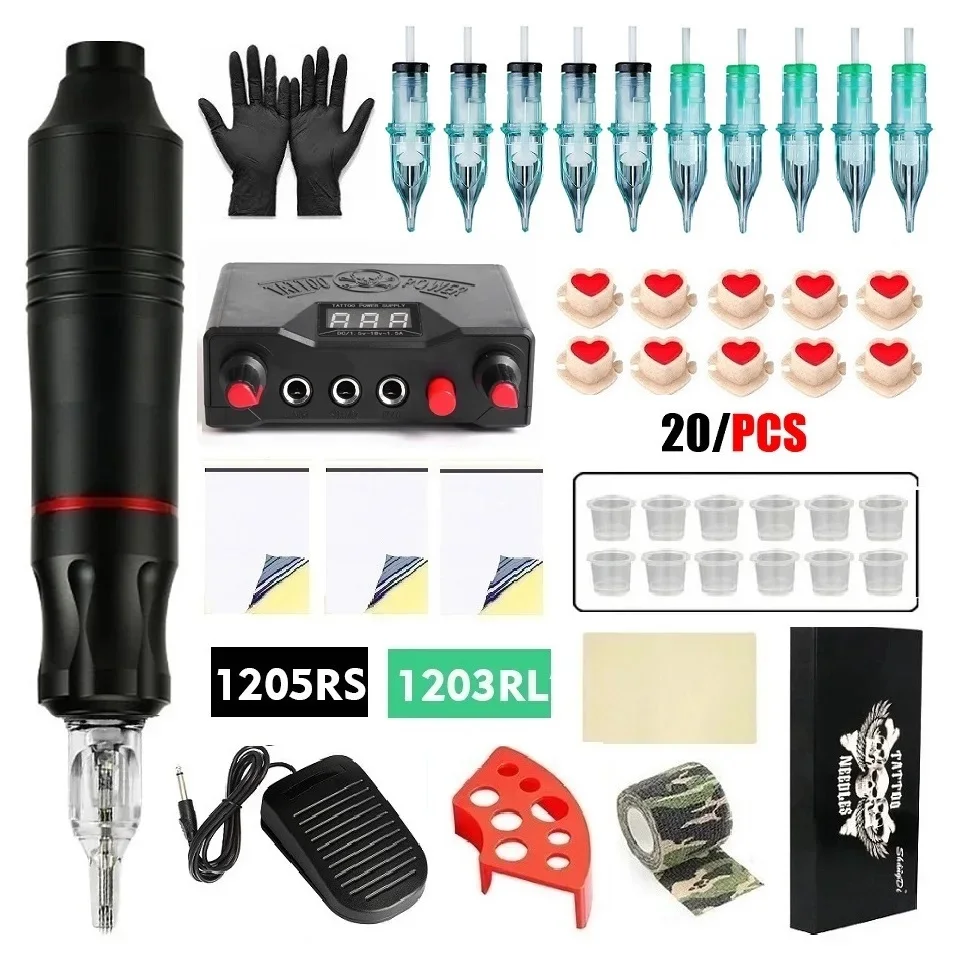 Комплект Тату-машины С Полным Интерфейсом Ручка Ротора Постоянного Тока
