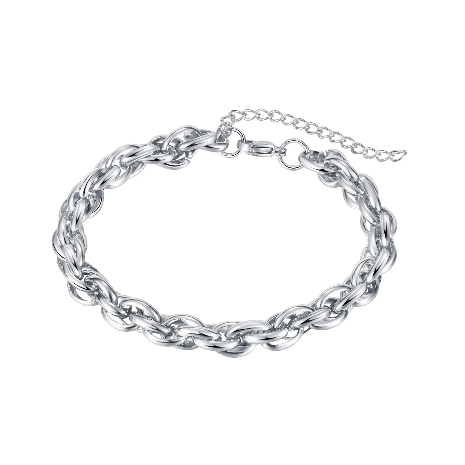 

Wholesale Stainless Steel Beans Marina Link Chain Bracelet for Men Women Hip Pop Homme Jewelry Gifts Fashion Trendy