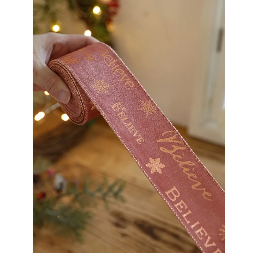 Новая 2-метровая рождественская лента рождественский подарок ткань сделай сам