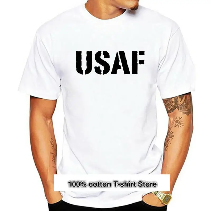 

Usaf-Camiseta de manga corta para hombre, Camisa de corte seco, verde oliva, ejército militar, Estados Unidos, Fuerza Aérea