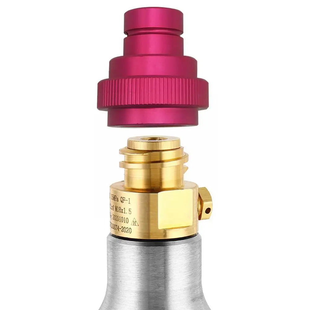 

CO2 Quick Adapter For Soda Stream Water Bubbler Purple Sodastream Machine Quick Bubbler Conversion To Connect Tank I4H6