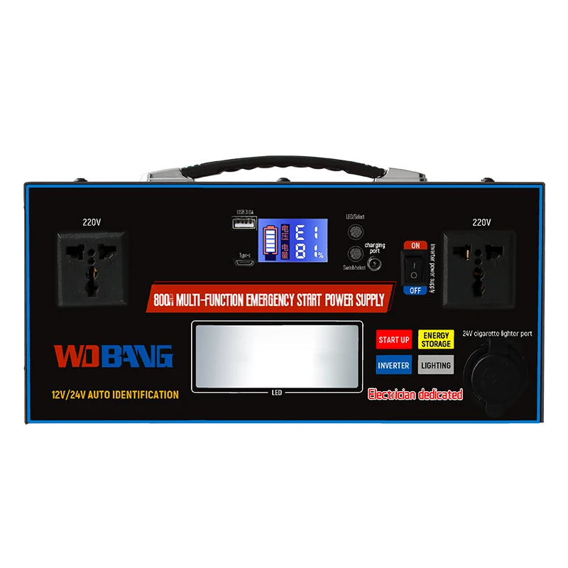 12 В многофункциональный аварийный автомобильный блок питания для автомобиля 800000