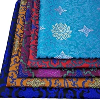 wide 29 chinese jacquard brocade cheongsam mongolian robe material spinning rich flower cloth trim diy silk satin fabric