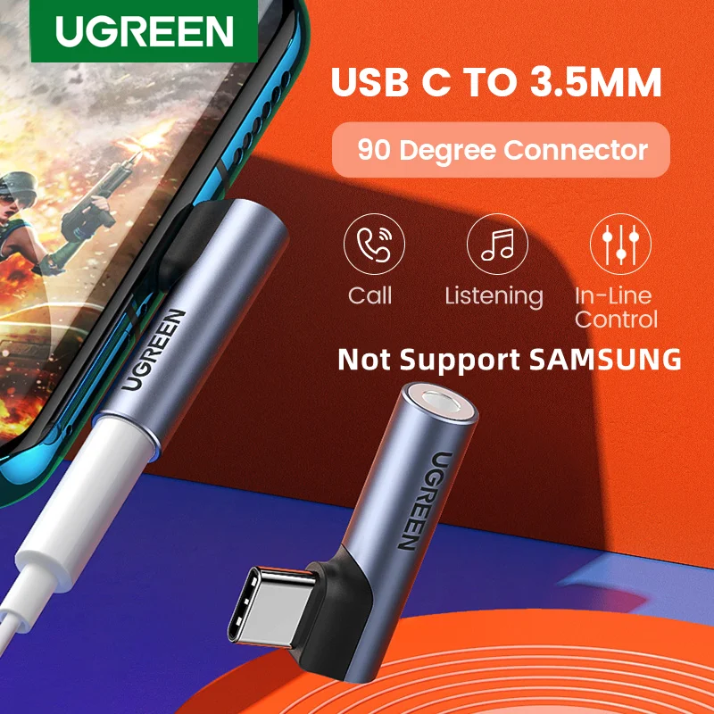 UGREEN USB Type C на 3 5 мм разъем для телефона Аксессуары наушников адаптер Xiaomi Mi 9 Oneplus Pro