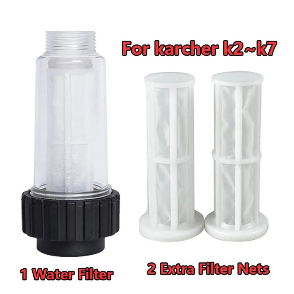 

Garden High Pressure Washer Water Filter For Karcher K2 K3 K4 K5 K6 K7 G 3/4'' Water Filters With 2 Filter Mesh Cores