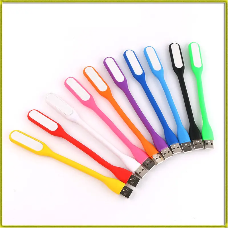 USB Lamp Mini Portable 5V 1.2W Super Bright Book Light Cheap Flexible Lamp for Laptop Bank for Power PC Computer Night Lighting