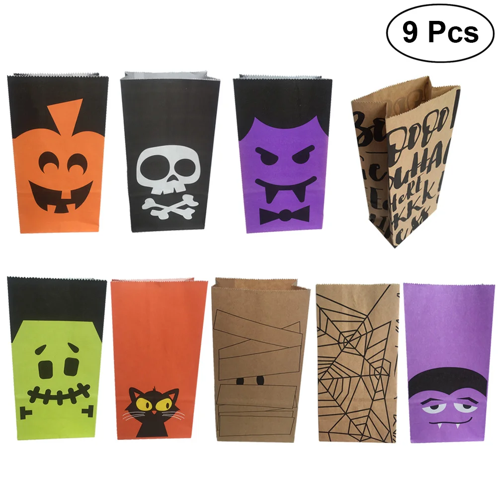 

9pcs Trick or Treat Candy Bags Bags Trick or Treat Gift Pouches Candy Holder Bag
