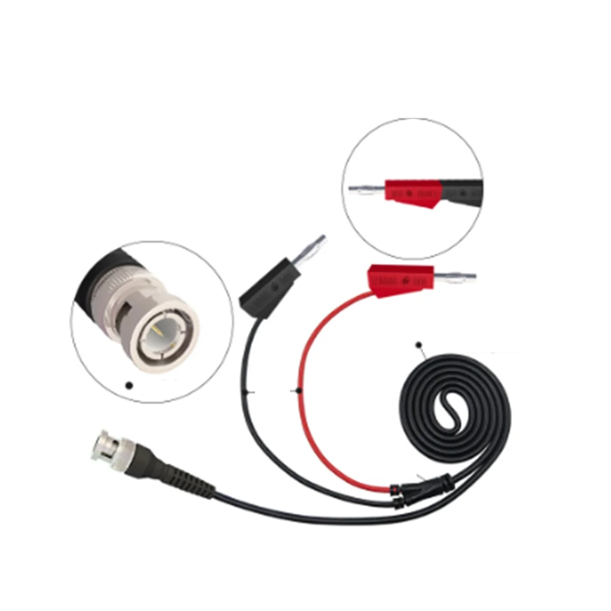 P1009 BNC-двойной 4 мм Штабелируемый испытательный провод с банановым штекером