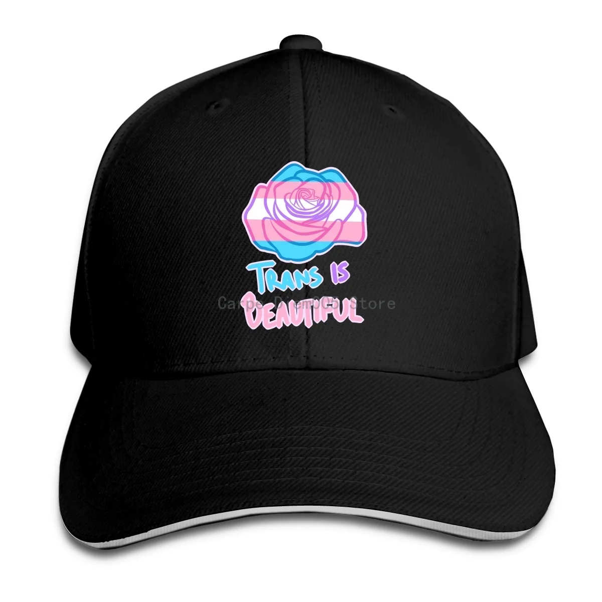 

Transgender Pride Casquette Fitted Mesh Trucker Cap Snap Back Trucker Baseball Cap