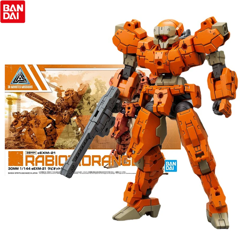 

Bandai Genuine Gundam Model Kit Anime Figure 30MM EEXM-21 Rabiot Orange Collection Model Anime Action Figure Toys for Children