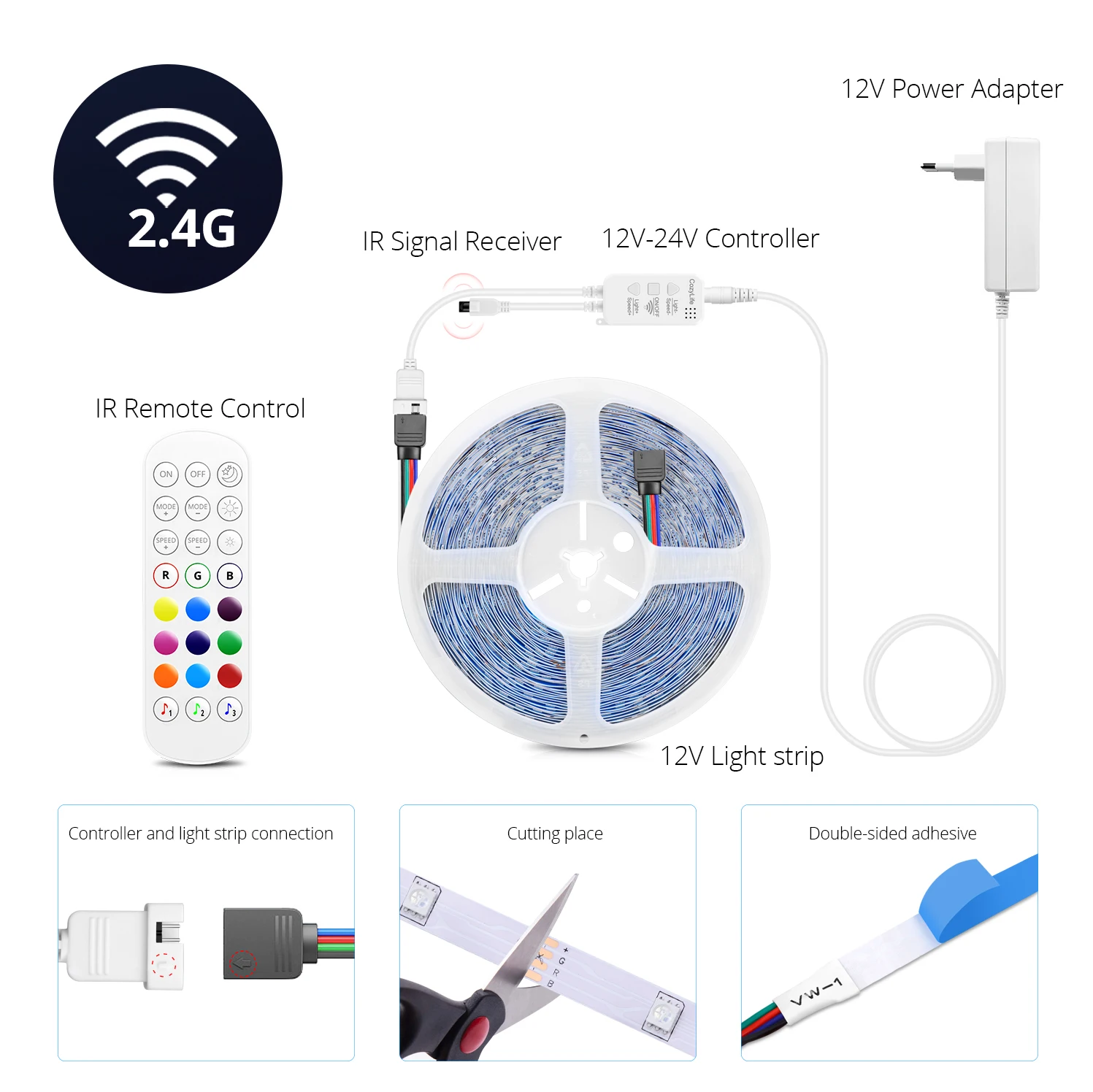 Светодиодная RGB лента SMD5050 для Apple Homekit неоновый контроллер освесветильник с Wi-Fi