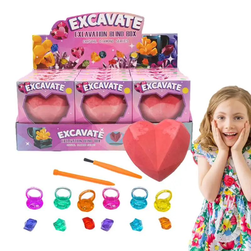 

Gemstone Kit Excavate 12 Real Gems & Crystals Stem Science Kit For Age 8-12 Kid Educational DIY Toy Geology Kit Mining Kit
