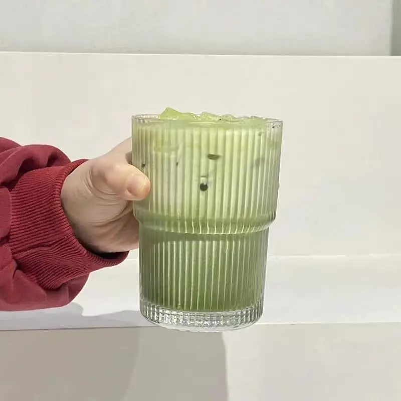Стеклянный стакан для холодного кофе 13 унций/400 мл стеклянная кружка воды с