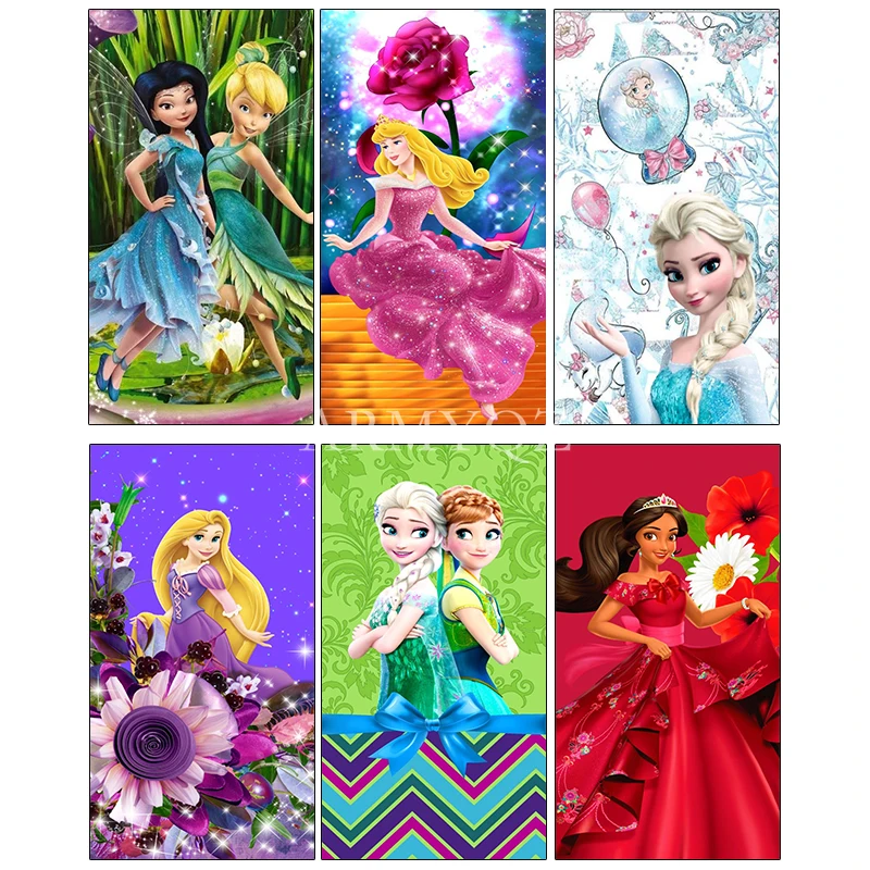

Алмазная живопись Disney 5D «сделай сам», мультяшная принцесса, Русалка, полная вышивка, мозаика, вышивка крестиком, домашний декор, подарок