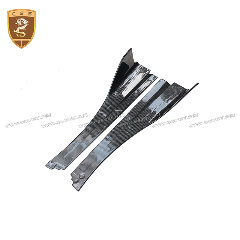 Боковые юбки из сухого углеродного волокна Vor Style BodyKit для McLaren 720s Coupe 2017-2020