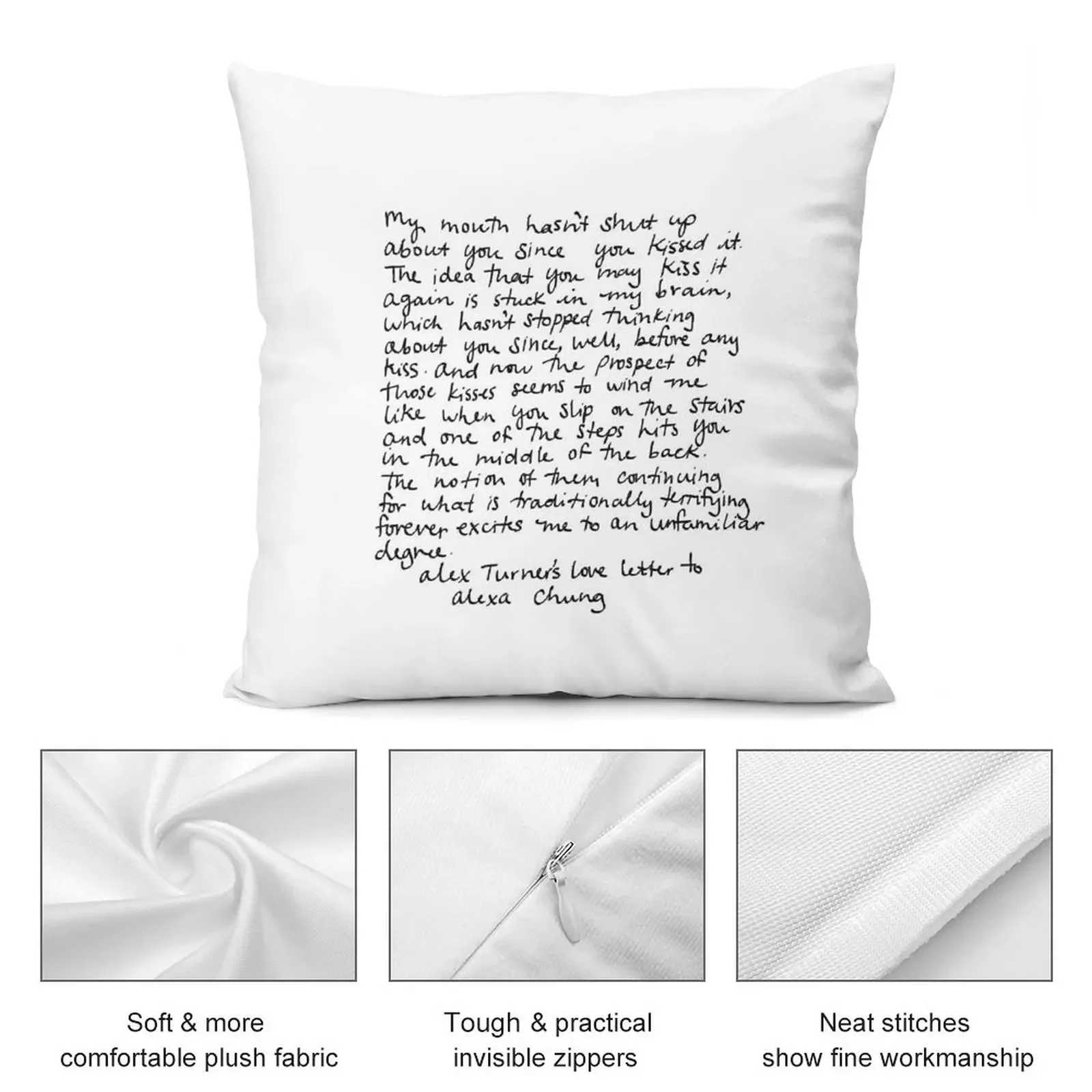 Любовное письмо Алекса Тернера до Alexa Chung Декоративные наволочки для диванов
