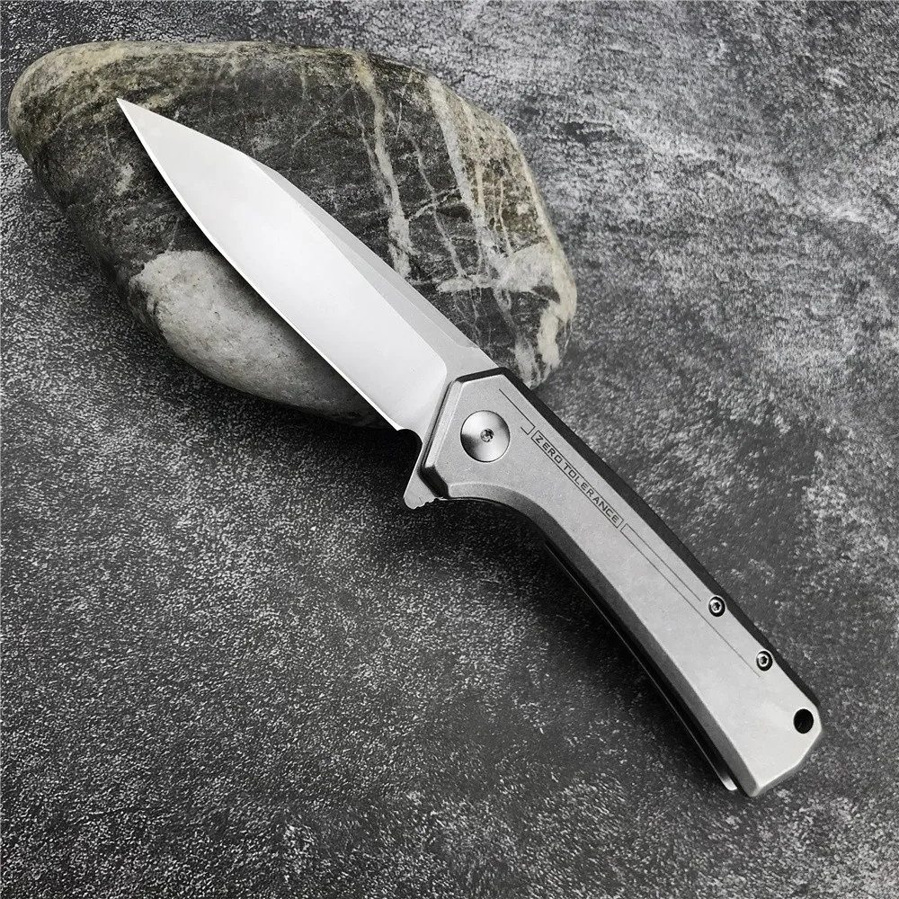 Тактический складной нож ZT 0808 дюйма лезвие D2 стальная ручка карманный с