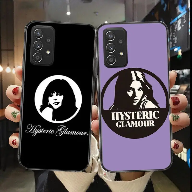 

Japan Fashion Brand Hysteric Glamour Girl Tags Mirror for Samsung Galaxy A51 A50 A52 5G A20E A60 A20S A71 A40 A40S A90 A70 A32