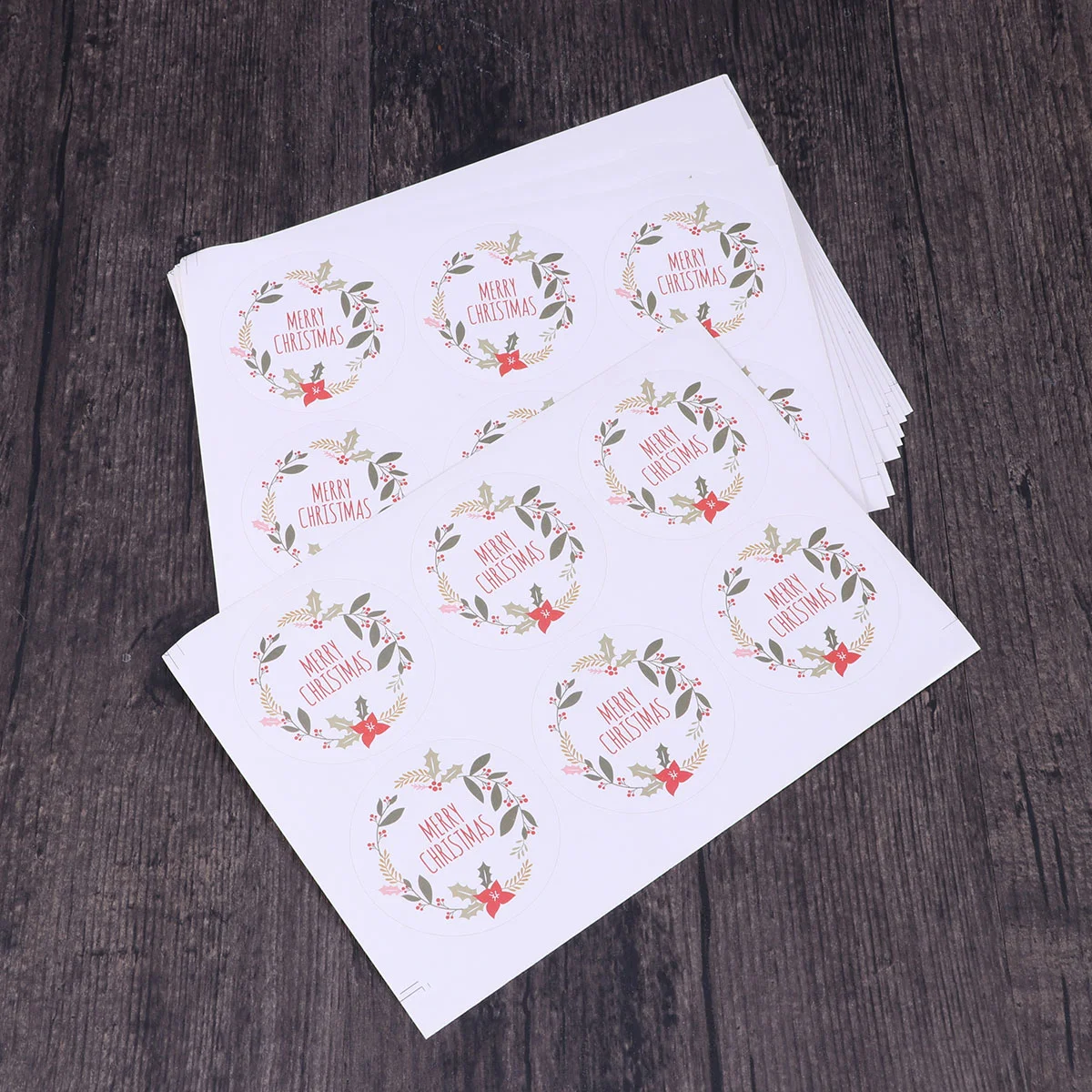 

10 Sheets Self-Adhesive Round Wrapping Stickers Sealing Paster for Gift Packaging Envelope