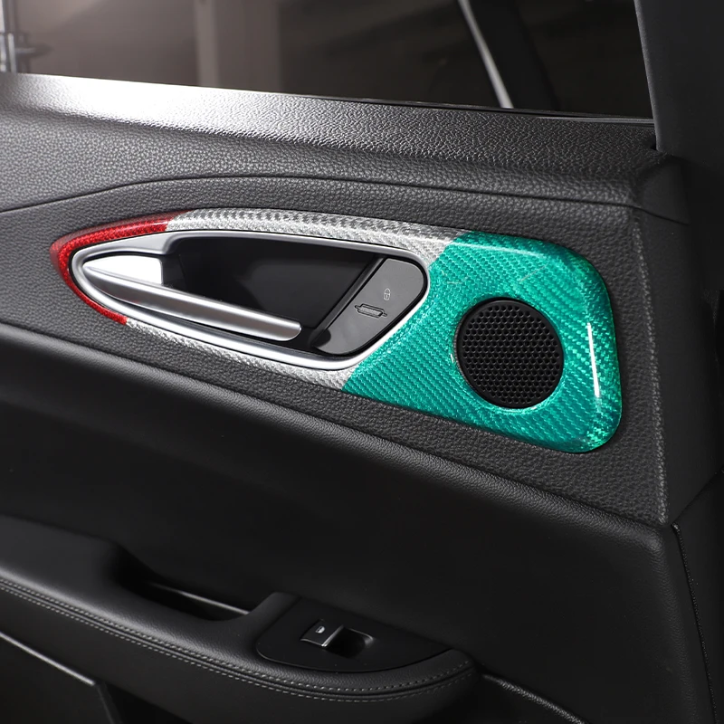 Настоящее углеродное волокно для Alfa Romeo Giulia 2017 2018 2019 2020 Автомобильная внутренняя