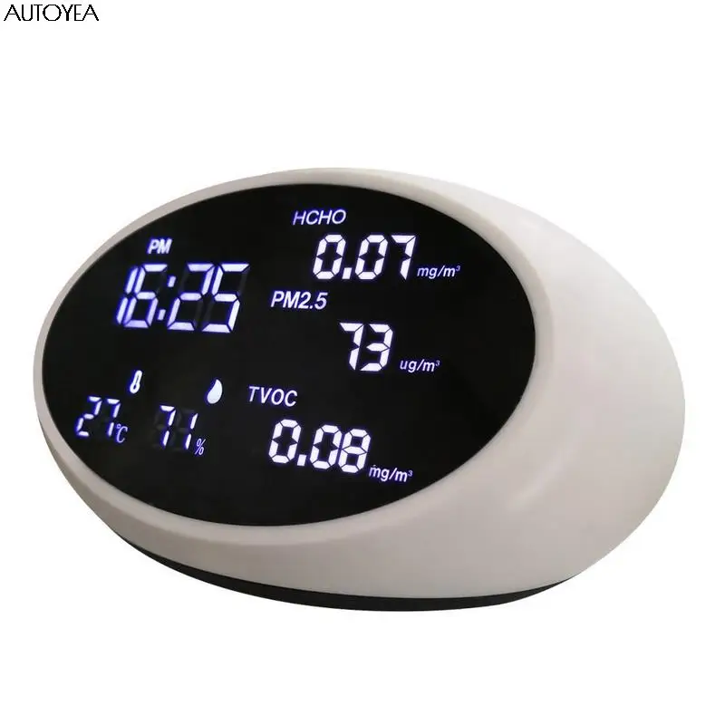 

Монитор качества воздуха для помещений PM2.5, газоанализатор формальдегида (HCHO) TVOC, детектор качества воздуха, газоанализатор, датчик измерит...