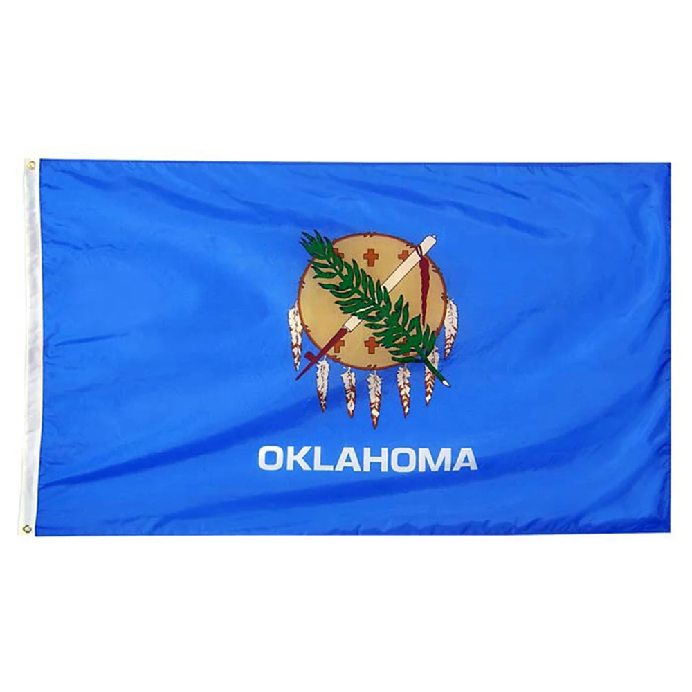

3Jflag 3X5Fts 90X150cm American USA The United States Flag of Oklahoma