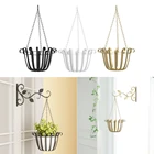 Вешалка для цветочных горшков, настенная комнатная подвесная корзина для растений в скандинавском стиле, товары для сада