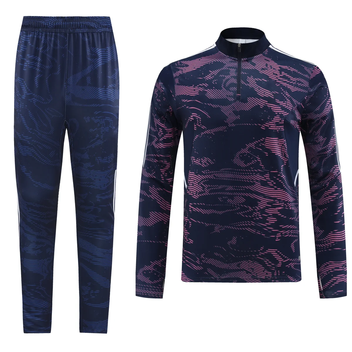 

22-23 New Football Training Suit Half Zip Jogging Running Jersey Autumn And Winter Sportswear Long Sleeve Soccer Jerseys